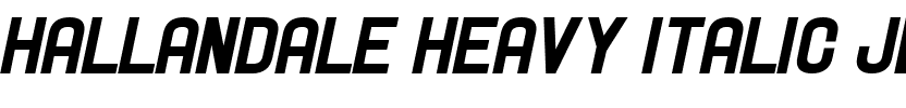Hallandale Heavy Italic JL
