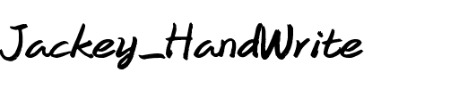Jackey_HandWrite