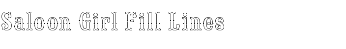 Saloon Girl Fill Lines
