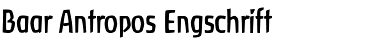 Baar Antropos Engschrift