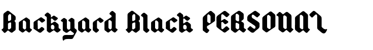 Backyard Black PERSONAL