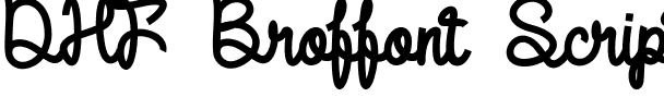 DHF Broffont Script