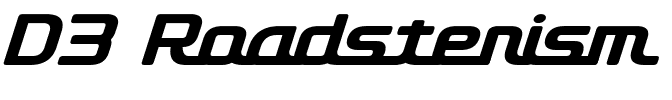D3 Roadsterism Italic
