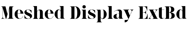 Meshed Display ExtBd.ttf