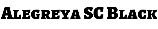 Alegreya SC Black.otf