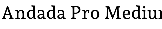 Andada Pro Medium.otf