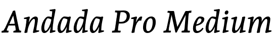 Andada Pro Medium.otf