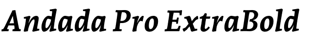 Andada Pro ExtraBold.otf