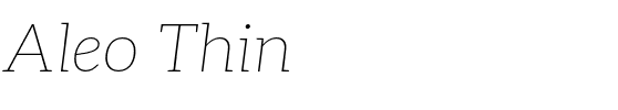 Aleo Thin.otf