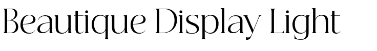 Beautique Display Light.otf