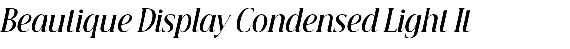 Beautique Display Condensed Light It.otf