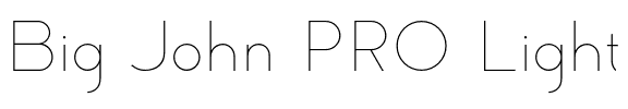 Big John PRO Light.otf
