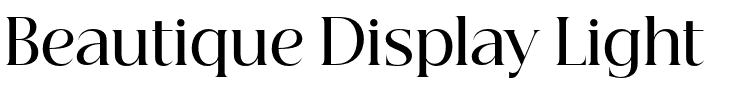 Beautique Display Light.otf