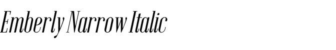 Emberly Narrow Italic.otf