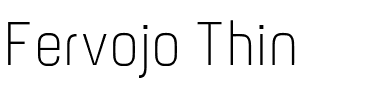 Fervojo Thin.otf