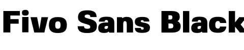 Fivo Sans Black.otf