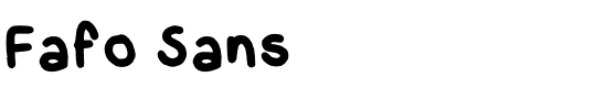 Fafo Sans.otf