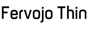 Fervojo Thin.otf