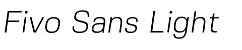 Fivo Sans Light.otf