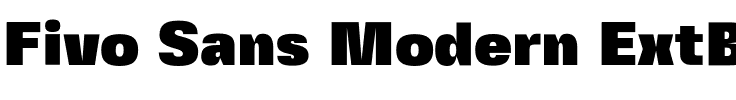 Fivo Sans Modern ExtBlk.otf