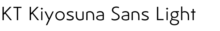 KT Kiyosuna Sans Light.otf