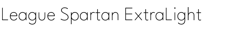 League Spartan ExtraLight.otf