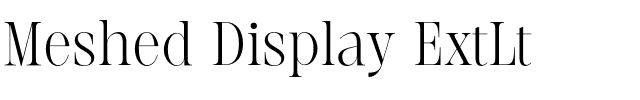 Meshed Display ExtLt.otf