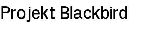 Projekt Blackbird.otf
