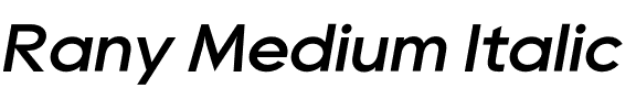 Rany Medium Italic.otf