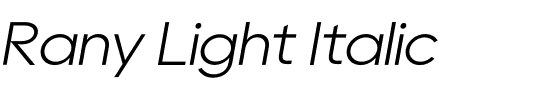 Rany Light Italic.otf