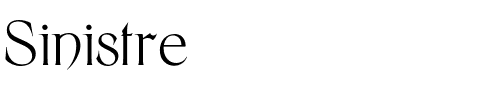 Sinistre.otf