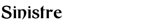 Sinistre.otf