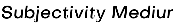 Subjectivity Medium.otf