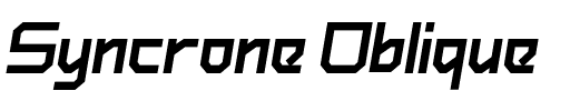 Syncrone Oblique.otf