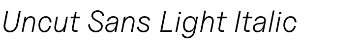 Uncut Sans Light Italic.otf