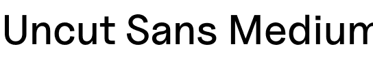 Uncut Sans Medium.otf