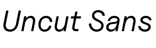 Uncut Sans.otf