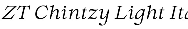 ZT Chintzy Light Ita.otf