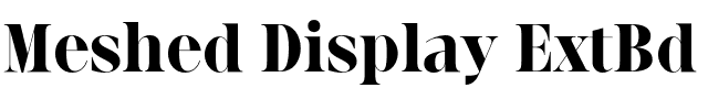 Meshed Display ExtBd.otf