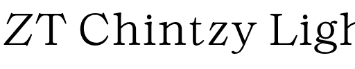 ZT Chintzy Light.otf