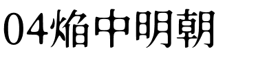 04焔中明朝.otf