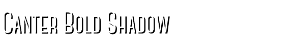 Canter Bold Shadow.otf