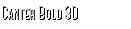 Canter Bold 3D.ttf