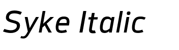 Syke Italic.otf