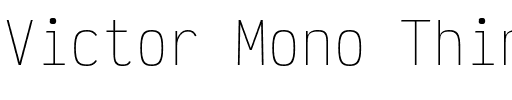 Victor Mono Thin.otf