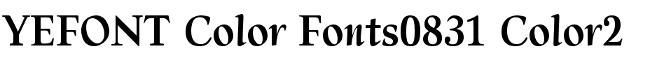 YEFONT Color Fonts0831 Color2.ttf