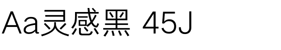 Aa灵感黑 45J