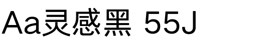 Aa灵感黑 55J