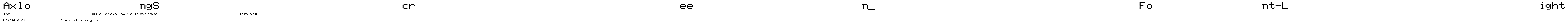 AxlongScreen_Font-Light