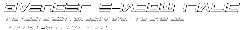 Avenger Shadow Italic